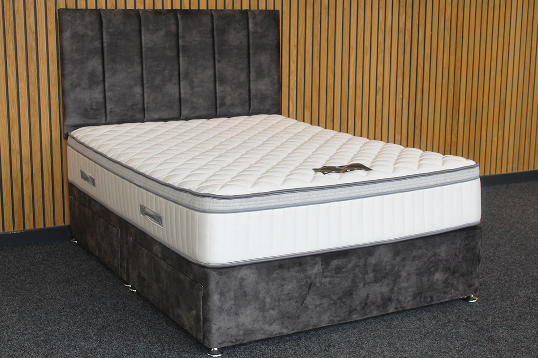 Pluto 2000 Divan Bed with Headboard